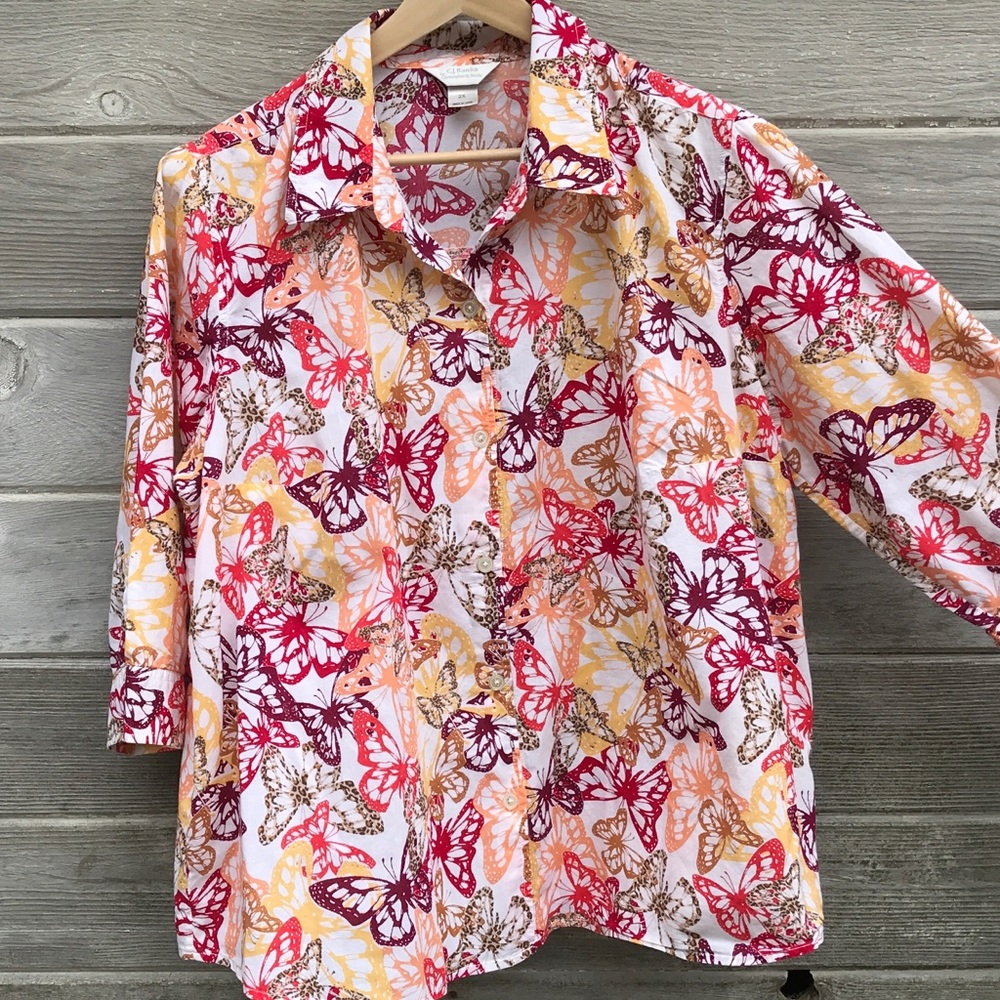 Butterfly cotton button up, C&B